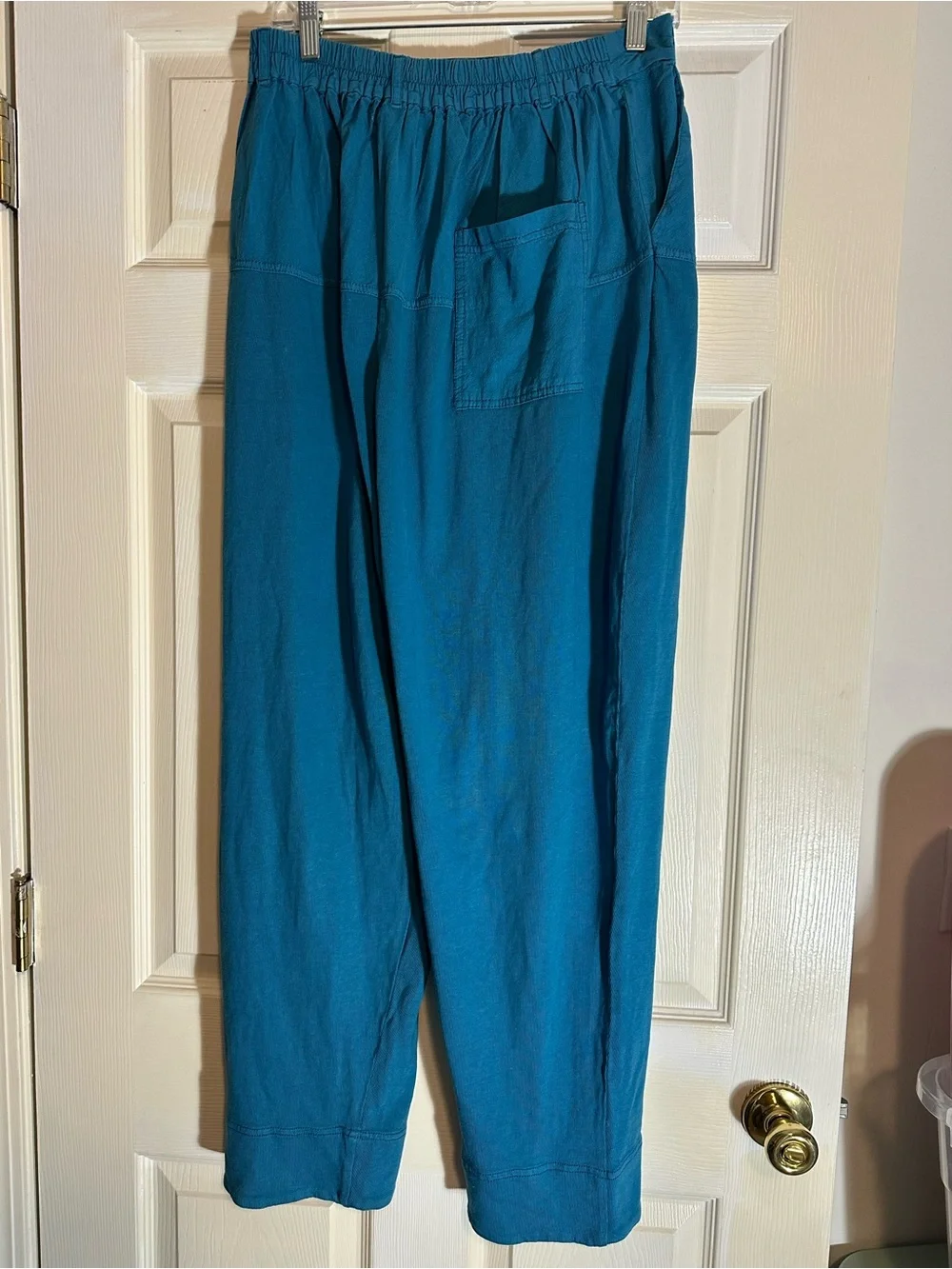 Free People Beach Teal Wide-Leg breathable  balloon pants